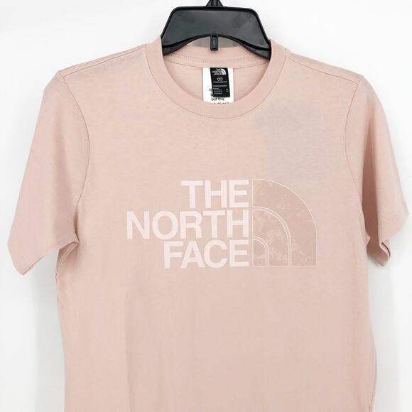 The North Face Womens Half Dome Logo Tee XS Pink Moss Short Sleeve NWT - Picture 4 of 12